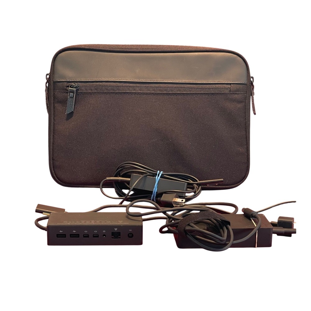 Microsoft Surface Dock 1661 Bundle with HEX‎ Surface Pro 4 Sleeve and Chargers